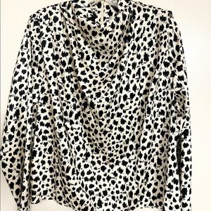 Animal print blouse
